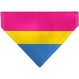 Buckle-Down Pansexual Flag Slide-On Dog Bandana