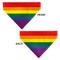 Show in main carousel: Buckle-Down Pride Rainbow Flag Slide-On Dog Bandana slide 3 of 6