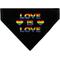 Show in main carousel: Buckle-Down Valentine's Day Love Is Love Heart Rainbow Slide-On Dog Bandana slide 1 of 6