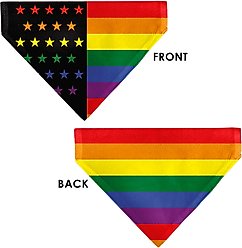 Buckle-Down American Pride Rainbow Flag Slide-On Dog Bandana slide 2 of 7