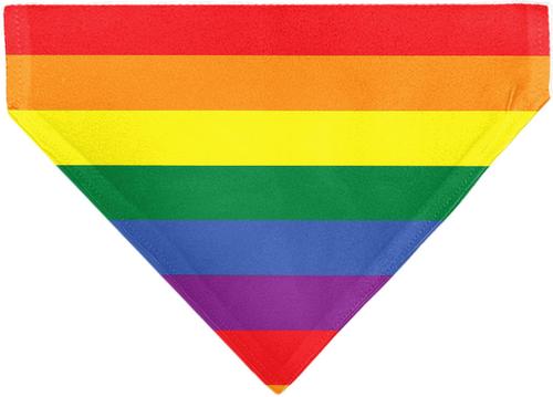 Show full view: Buckle-Down American Pride Rainbow Flag Slide-On Dog Bandana slide 2 of 6