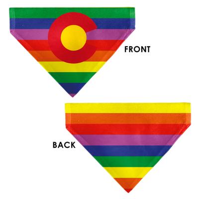 Show full view: Buckle-Down Colorado Pride Flag Slide-On Dog Bandana slide 3 of 6