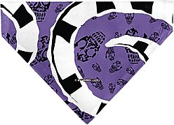 Buckle-Down Beetlejuice Sandworm Pose & Skulls Icon Slide-On Dog Bandana slide 2 of 6