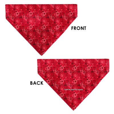 Show full view: Buckle-Down Coca-Cola Icons Collage Slide-On Dog Bandana, Red slide 4 of 7