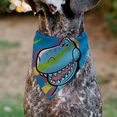 Show full view: Buckle-Down Toy Story Rex Pop Art Pose Slide-On Dog Bandana slide 4 of 6