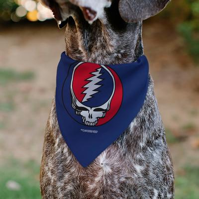 Show full view: Buckle-Down Grateful Dead Steal Your Face Logo Centered Slide-On Dog Bandana slide 5 of 7