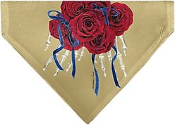 Buckle-Down Grateful Dead The Other One Roses & Text Slide-On Dog Bandana