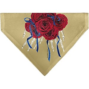 Buckle-Down Grateful Dead The Other One Roses & Text Slide-On Dog Bandana