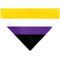 Show in main carousel: Buckle-Down Non-Binary Stripe Flag Slide-On Dog Bandana slide 3 of 7