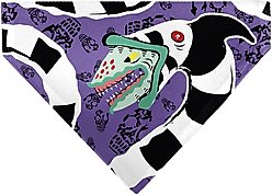 Buckle-Down Beetlejuice Sandworm Pose & Skulls Icon Slide-On Dog Bandana