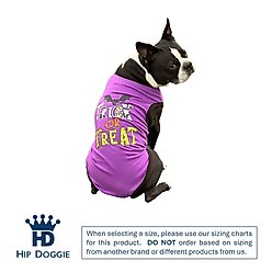 Hip Doggie Trick or Treat Dog Tank Top, Purple, X-Large slide 2 of 7