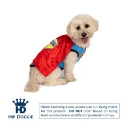 Hip Doggie Super Dog Tank Top with Cape, Multi, Medium slide 2 of 7