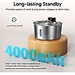 Show in main carousel: Voluas Indoor Wireless Battery Operated Automatic Stainless Steel Dispenser Dog & Cat Water Fountain with Ultra-Silence Pump, Silver, 7-L slide 5 of 8