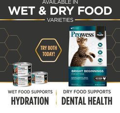 Nulo Prowess Bright Beginnings Chicken Shreds in Broth Kitten Wet Cat Food, 2.8-oz can, case of 12 slide 2 of 9