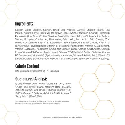 Show full view: Nulo Prowess Skin & Coat Chicken & Salmon Shreds in Broth Adult Wet Cat Food, 2.8-oz can, case of 12 slide 8 of 12