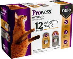 Nulo Prowess Mature 12+ Variety Pack Senior Wet Cat Food 2.8-oz can, case of 12