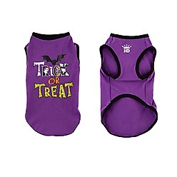 Hip Doggie Trick or Treat Dog Tank Top, Purple, Large