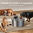 Show in main carousel: Voluas Indoor Wireless Battery Operated Automatic Stainless Steel Dispenser Dog & Cat Water Fountain with Ultra-Silence Pump, Silver, 7-L slide 8 of 8