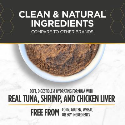 Show full view: Nulo Prowess All-in-One Essentials Tuna & Shrimp Pate in Broth Adult & Kitten Wet Cat Food, 2.8-oz can, case of 4 slide 7 of 12