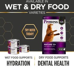 Nulo Prowess Mature 12+ Salmon & Tuna Pate in Broth Senior Wet Cat Food, 2.8-oz can, case of 4 slide 2 of 9