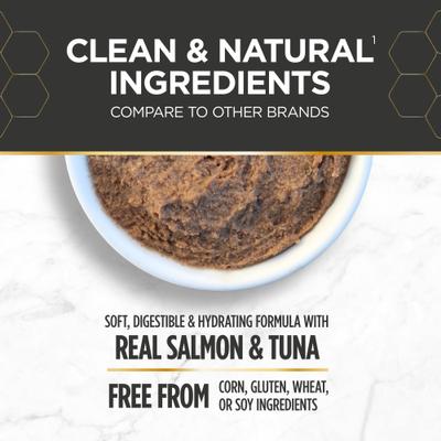 Show full view: Nulo Prowess Mature 12+ Salmon & Tuna Pate in Broth Senior Wet Cat Food, 2.8-oz can, case of 4 slide 7 of 12