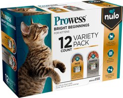 Nulo Prowess Bright Beginnings Variety Pack Kitten Wet Cat Food 2.8-oz can, case of 12