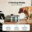 Show in main carousel: Voluas Indoor Wireless Battery Operated Automatic Stainless Steel Dispenser Dog & Cat Water Fountain with Ultra-Silence Pump, Silver, 7-L slide 2 of 8
