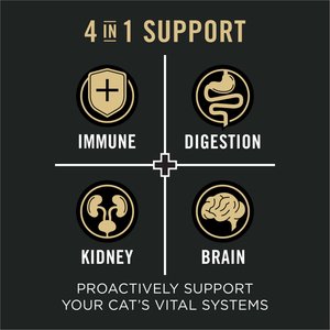 Purina Pro Plan Vital Systems 4-in-1 Formula Salmon & Rice Formula Senior Cat Food Dry, 5-lb bag