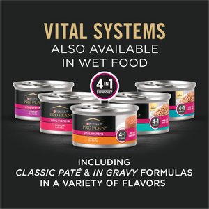 Purina Pro Plan Vital Systems 4-in-1 Formula Salmon & Rice Formula Senior Cat Food Dry, 5-lb bag