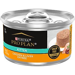 Purina Pro Plan True Nature Natural Chicken & Liver Grain-Free Kitten Formula Canned Cat Food, 3-oz, case of 24