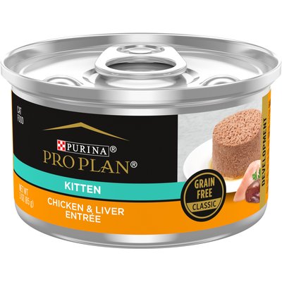 Purina Pro Plan Purina Pro Plan True Nature Natural Chicken & Liver Grain-Free Kitten Formula Canned Cat Food, 3-oz, case of 24