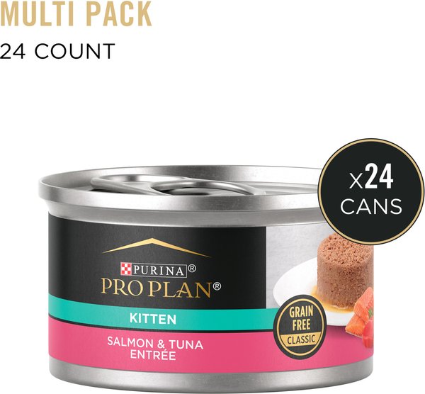 Purina Pro Plan Classic Salmon & Tuna Grain-Free Kitten Entree Canned Cat Food