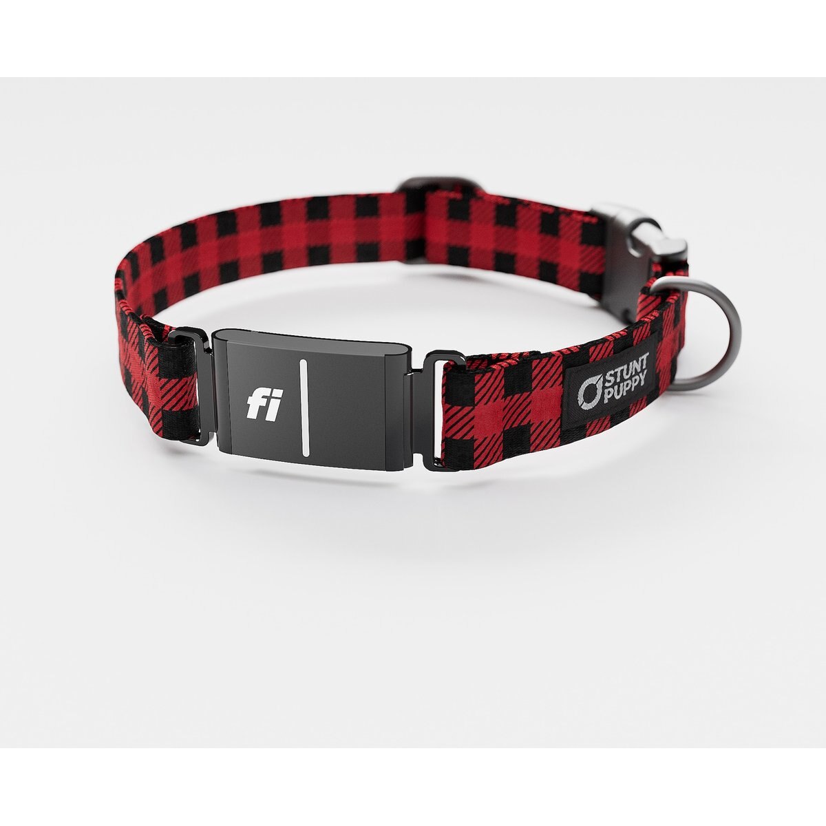 Stunt Puppy Lumberpup Buffalo Series 3 & 3+ Fi-Ready Polyester Dog Collar, Small: 10.75 to 12.5-in neck, 3/4-inch wide