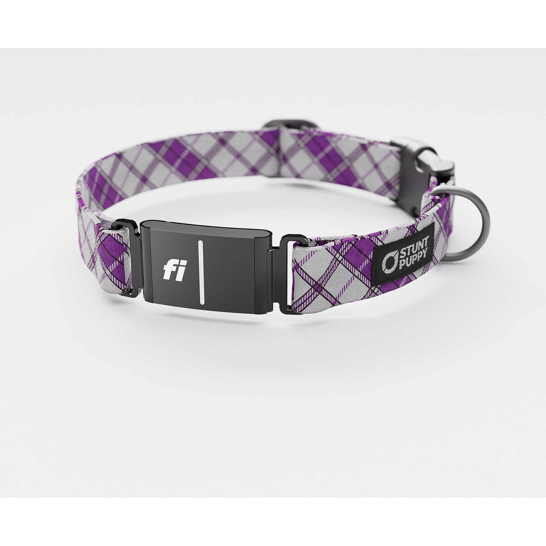 Stunt Puppy Lumberpup Smoke Series 3 & 3+ Fi-Ready Polyester Dog Collar, X-Large: 19.5 to 30-in neck, 1-inch wide