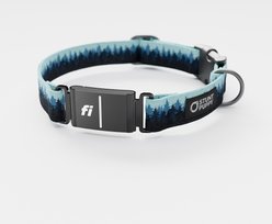 Stunt Puppy Pines Series 3 & 3+ Fi-Ready Polyester Dog Collar, Blue, Large: 15.5 to 20.5-in neck, 1-inch wide