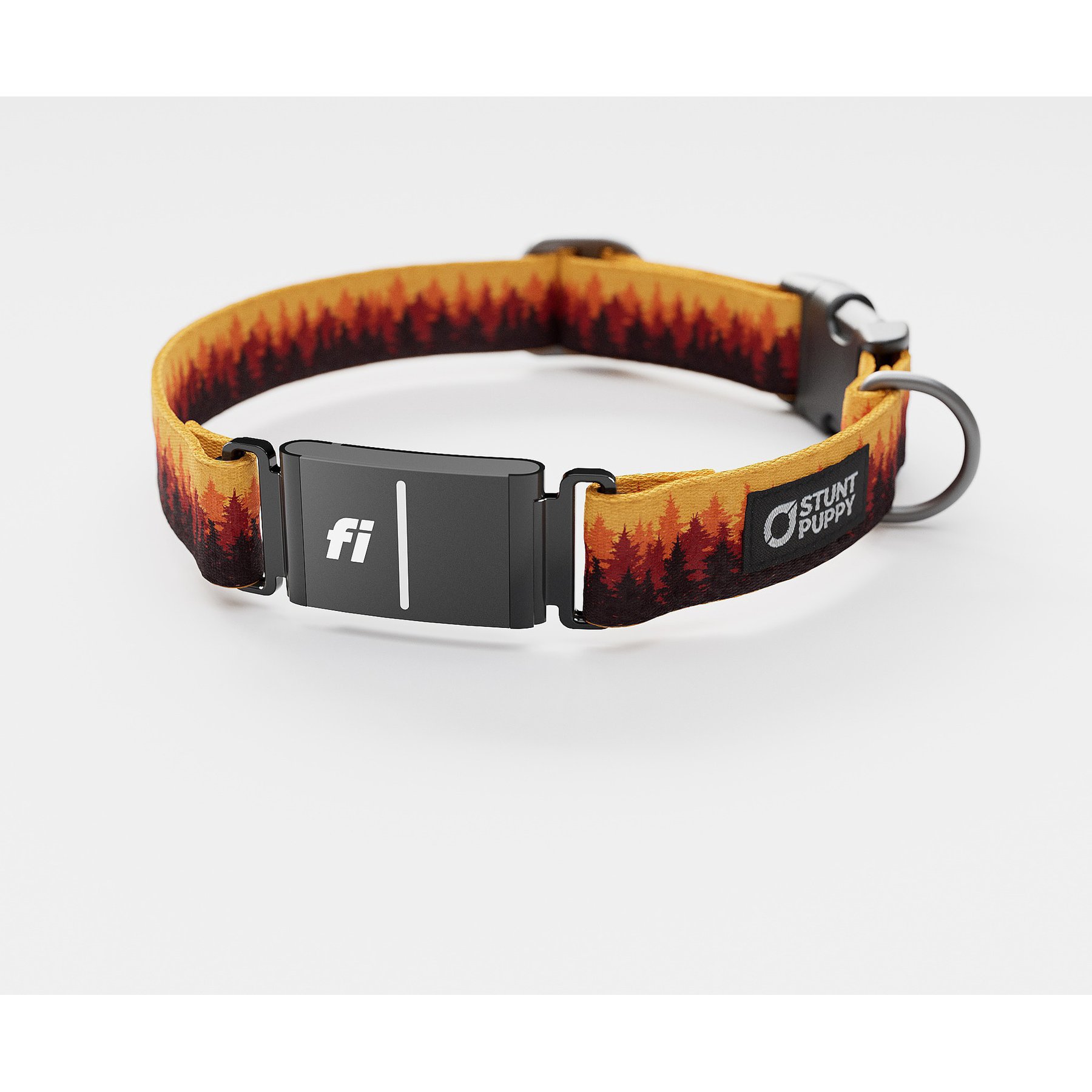 Stunt Puppy Pines Series 3 & 3+ Fi-Ready Polyester Dog Collar, Orange, Large: 15.5 to 20.5-in neck, 1-inch wide