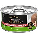 Purina Pro Plan Focus Sensitive Skin & Stomach Classic Duck Grain-Free Entree Canned Cat Food, 3-oz, case of 24