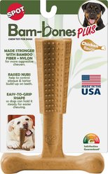Spot Bam-Bones Plus Chicken Flavor Dog Chew Toy, 7-in