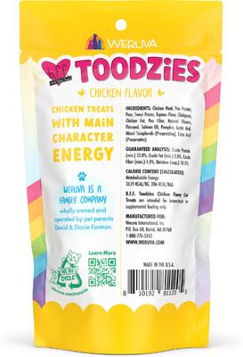 Show full view: B.F.F. Toodzies Chicken Crunchy Cat Treats, 2-oz bag slide 4 of 12