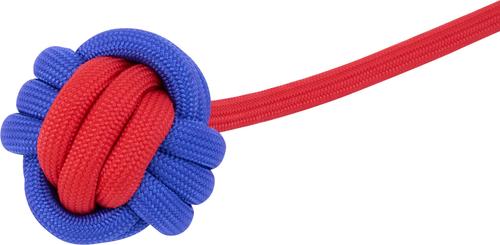 Show full view: Critta Fitta Interactive Rope Dog Ball Toy, Red + Blue slide 2 of 5
