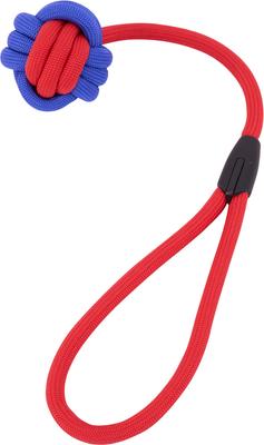 Show full view: Critta Fitta Interactive Rope Dog Ball Toy, Red + Blue slide 4 of 5