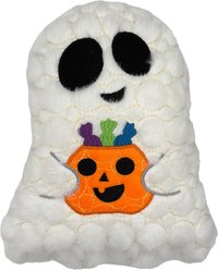 Bite Force Built Kevlar Tough Plush Ghost Dog Toy, White