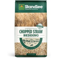 Standlee Certified Chopped Straw Bedding for Small Farm Animals & Pets, 25-lb bag