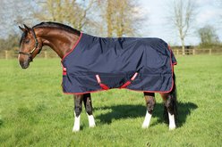 Horseware Ireland Rambo 1000D 200g Horse Turnout, Navy / Red, 78 inches