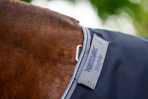 Show full view: Horseware Ireland Rambo 1680D 450g Vari-Layer Horse Turnout, Navy / Thunderstorm Grey / Silver, 69 inches slide 6 of 8