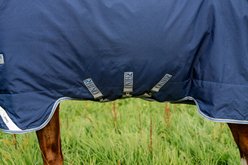 Horseware Ireland Rhino Plus 250g Vari-Layer Horse Turnout, Navy / Titanium Grey / Classic Blue, 84 inches slide 2 of 6