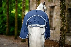 Horseware Ireland Rhino Plus 0g Pony Turnout, Navy / Titanium Grey / Classic Blue, 57 inches slide 2 of 6