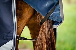 Horseware Ireland Rambo 1680D 450g Vari-Layer Horse Turnout, Navy / Thunderstorm Grey / Silver, 69 inches slide 2 of 8