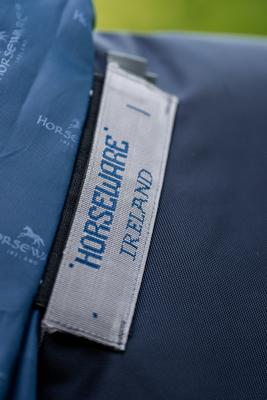 Show full view: Horseware Ireland Rambo 1680D Plus 250g Vari-Layer Horse Turnout, Navy / Thunderstorm Grey / Silver, 84 inches slide 3 of 6