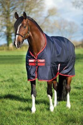 Show full view: Horseware Ireland Rambo 1000D 200g Horse Turnout, Navy / Red, 78 inches slide 2 of 2